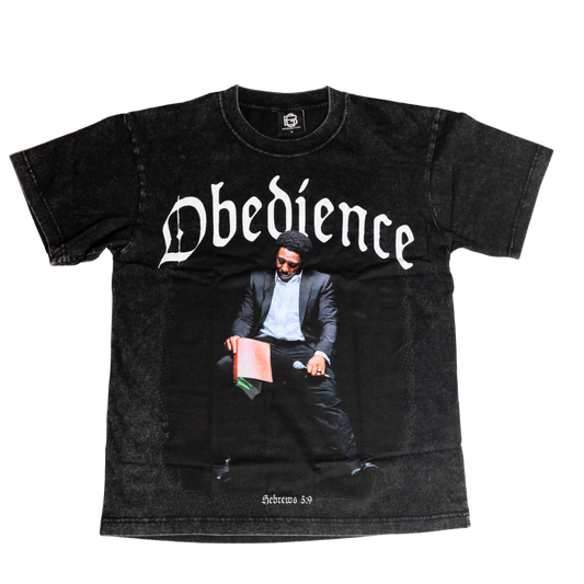 Obedience Album Vintage Oversized Heavyweight Tee | Hebrews 5:9